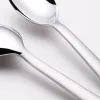Silver stainless steel spoon, simple household table spoon and kitchenware set Application Scenario